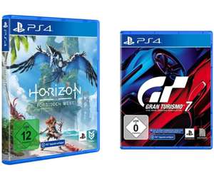 SONNTAGSDEAL: Horizon: Forbidden West oder Gran Turismo 7 [PS4 Version, Horizon inkl. PS5 Upgrade] bei Spielegrotte.de für je 35,49€