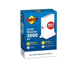 AVM FRITZ!Repeater 3000 AX WLAN-Repeater (Wi-Fi 6) für 129€ | FRITZ!Box 7590 AX + FRITZ!DECT 500 für 219€ | FRITZ!Box 7530 für 111€