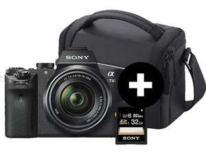 SONY Alpha 7 M2 Kit Systemkamera mit Objektiv 28-70 mm + 32GB SD-Karte + Tasche [Saturn & Mediamarkt]