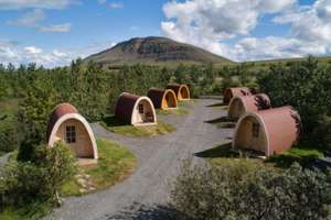 Island: Camping Pods - beheizte Holzhütten (+Küche & Whirlpool) ab 59€/Nacht (Bis Januar 2025)