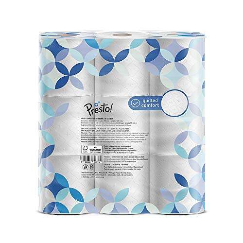 [PRIME/Sparabo] Presto! 3-lagiges Toilettenpapier, 200 Blätter, 36 Rollen (für 12,61€ bei 5 laufenden Abos)