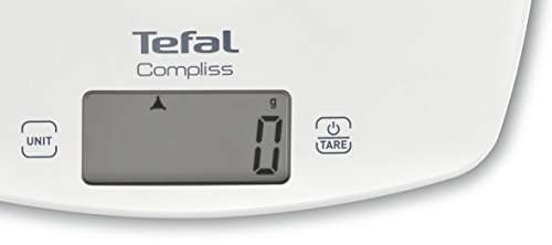 Tefal Küchenwaage Compliss | Tara-Funktion | Plattform aus Kunststoff mit Aufhängesystem | Kapazität bis 5 kg