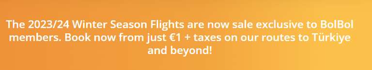 Pegasus Airlines: BolBol-Mitglieder Wintersaison 75.000 Tickets ab 1 EUR + Steuern (z.B. STR-ASR Roundtrip 85,60 EUR) + Urlaubstipp