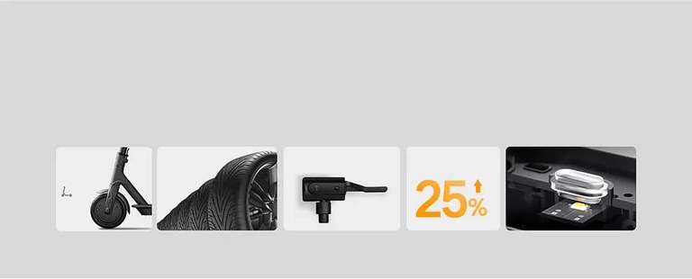 Xiaomi Mini Portable Air Pump 2 - neue Version mit 25% mehr Effizienz (Elektrische Luftpumpe) Versand aus Deutschland
