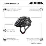 [Prime] ALPINA MYTHOS 3.0 LE Fahrradhelm in matt schwarz für Erwachsene mit 52-57cm Kopfumfang
