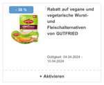 [KAUFLAND Card] 30 % Rabatt auf vegane u. vegetarische Wurst- und Fleischalternativen von Gutfried. 25 % auf Artikel von Haribo mit KCARD