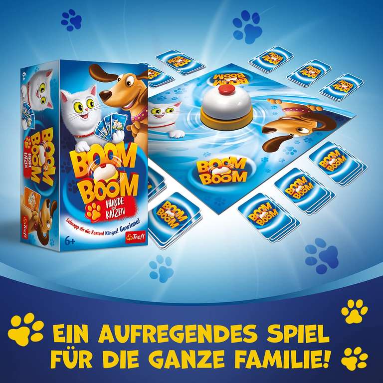 Trefl: Boom Boom - Hunde und Katzen, Spiel ab 6 J & bis zu 4 Personen für 9,99€ (Prime/Müller Abh)