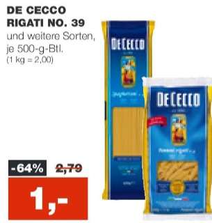 [meinReal] De Cecco Pasta verschiedene Sorten je 500g für 1€ | 30.03. - 01.04.