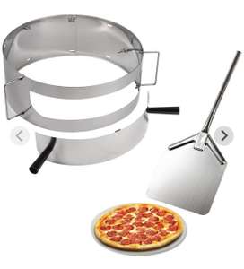 [Aldi Online] MEATEOR Pizza Ring mit Pizzastein & Schieber für Kugelgrills zwischen 46–56 cm Durchmesser,