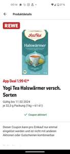 [REWE] Yogi Tea 1,99€ mit App Coupon