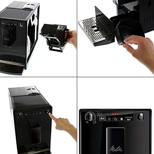 Melitta Kaffeevollautomat Caffeo Solo, E 950-322, mit Aroma-Extraction-System, schwarz