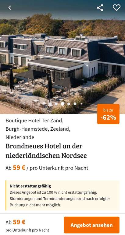 Brandneues Hotel an der niederländischen Nordsee (Zeeland) ab 59€/Nacht (Unterkunft für 2)
