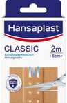 (Prime Spar-Abo) Hansaplast Classic Pflaster (2 m x 6 cm), zuschneidbare Wundpflaster mit extra starker Klebkraft