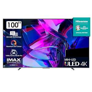 Hisense 100U7KQ (100 Zoll) Fernseher 4K Mini LED ULED HDR Smart TV
