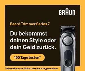 Braun Barttrimmer BT7440 / 40 Einstellungen / 100 min. / wasserdicht
