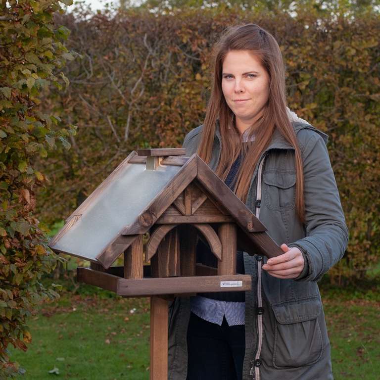 Vogelfutterhalter | VOSS.garden "Sibo" - hochwertiges Vogelhaus mit Standfuß