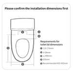 Smartmi Toilettensitz Version 2 - Bidet und beheizter Sitz, mit Fernbedienung