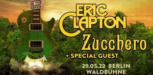 Eric Clapton & Zucchero: 2 Tickets + Hotel inkl. Frühstück [Waldbühne Berlin 29. Mai] z.B. AMBER ECONTEL ab 270€ / 4*Q! Berlin ab 303€