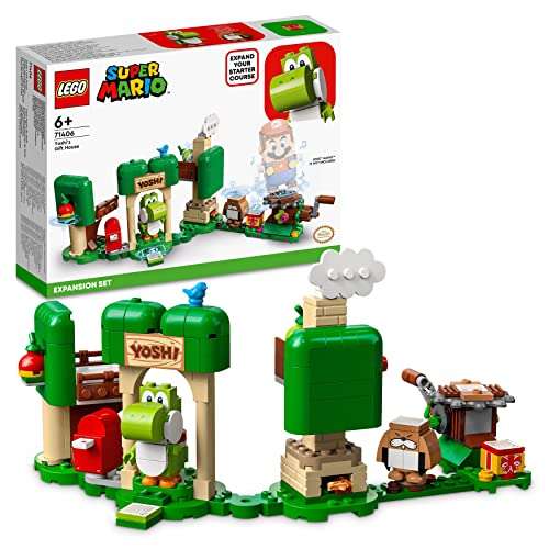 (Prime) LEGO 71406 Super Mario Yoshis Geschenkhaus – Erweiterungsset, baubares Spielzeug (UVP 34,99€)