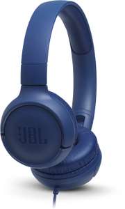 JBL Tune 500 On-Ear Kopfhörer in Blau (kabelgebunden, inkl. Mikrofon, 3,5 mm Klinkenstecker-Anschluss)