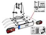 EUFAB 11514 Fahrradträger LUKE, E-Bike geeignet, Diebstahlschutz, für 4 Fahrräder, für Anhängerkupplung