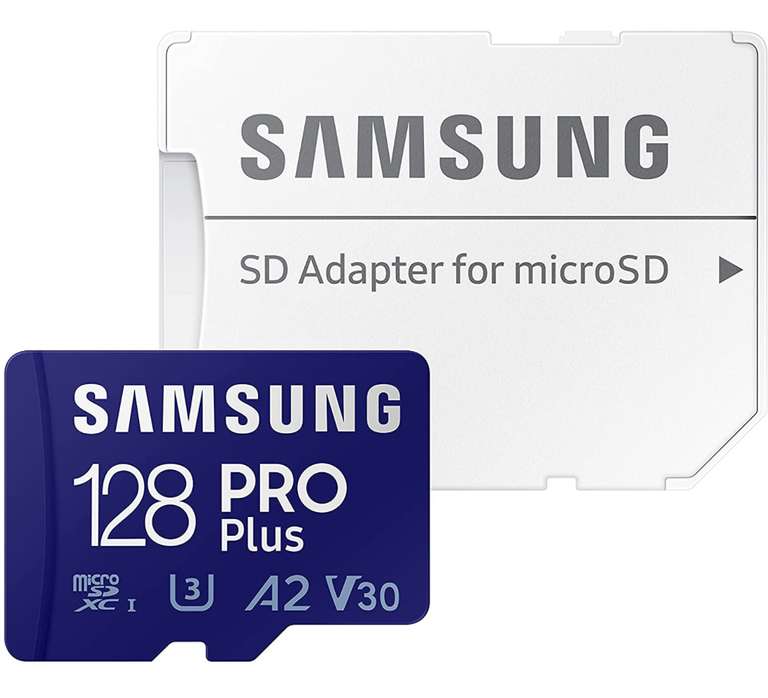 (OTTO up plus) 2 microSDXC Speicherkarten Samsung PRO Plus 128GB im Doppelpack für 19,99€ statt 45,80€ UVP