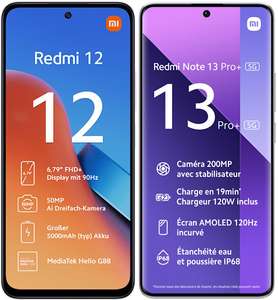 Xiaomi Smartphones bei AliExpress: Redmi 12 4/128GB - 78€ | Redmi Note 13 Pro+ 5G 8/256GB - 287€
