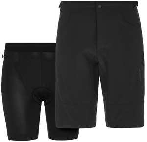 Fahrradhose/Mountainbike Shorts inklusive Innenhose in schwarz