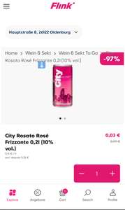 City Rosato Rosé Frizzante 0,2l (10% vol.) für 0,03€