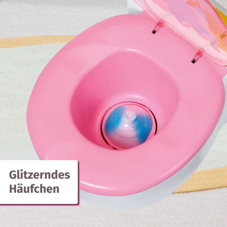 Zapf Creation - Baby Born Puppen Toilette mit Sound (Spülgeräusche, Häufchen verschwindet per Knopfdruck, ab 3 Jahren) | OttoUP Lieferflat