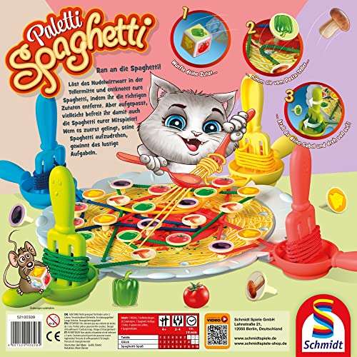 [SmythsToys] Schmidt Spiele 40626 - Paletti Spaghetti für 14,99€ [Click & Collect] 2-4 Spiele ab 6 Jahren