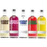 Absolut Vodka Sammeldeal in den Geschmacksrichtungen Raspberry, Citron, Vanilla oder Watermelon 1x1L - Prime