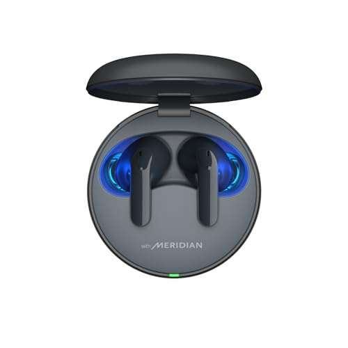 LG TONE Free DT80Q In-Ear Bluetooth mit Dolby Atmos-Sound, MERIDIAN-Technologie, ANC, UVnano & IPX4-Spritzwasserschutz | Prime/MM/Saturn