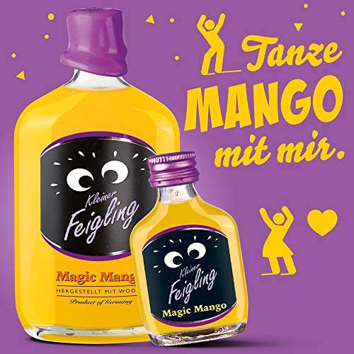 (prime) Kleiner Feigling | Magic Mango | 12 x 0,02l | Marken – Spirituose | Premium Likör | Feiern mit Fantasie