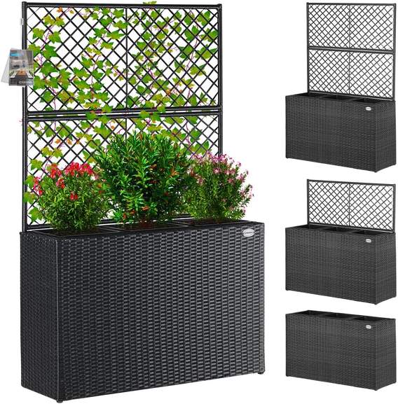 blumenkasten 100x20x20 Blumenkasten zur Hochzeit - Personalisiert (Floral Motiv)