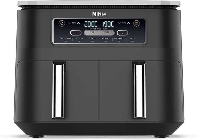 Ninja Foodi Dual Zone Heißluftfritteuse AF300EU (mit Shoop +19,28 € Cashback. Effektiv: 133,71€)