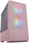 Mars Gaming MCZ PC-Gehäuse pink (30l, bis µATX, ink. 2x 120mm RGB-Frontlüfter, Acrylfenster, Mesh-Front & -Deckel)