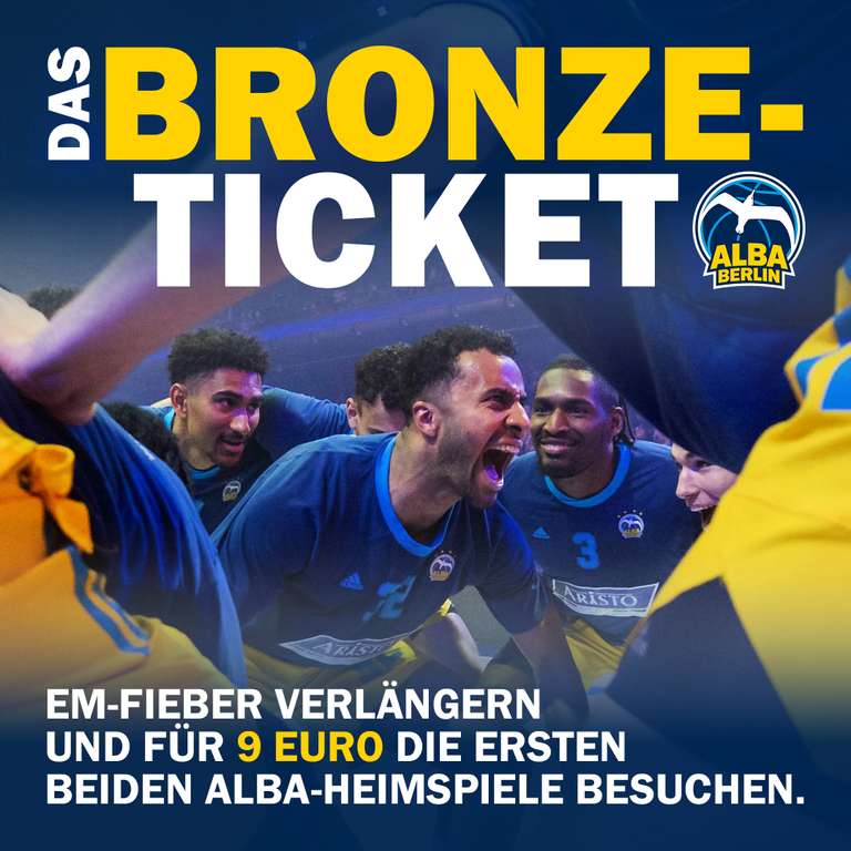 Alba Tickets für die ersten 2 Heimspiele für je 9€