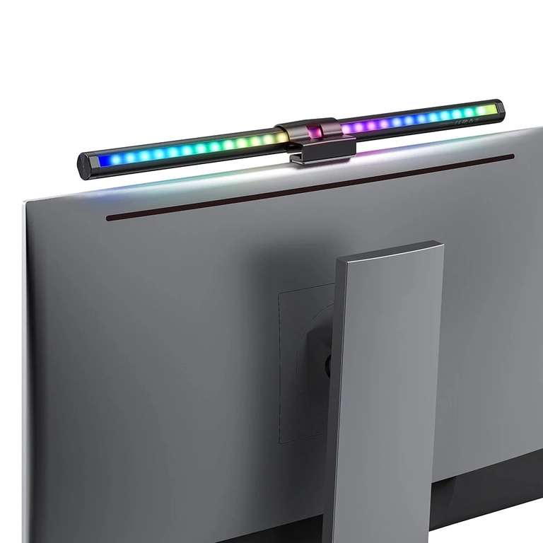 BlitzWolf BW-CML2 RGB Monitorlampe / Light Bar | 7.5W | 300-1000 Lux | 2700K-6500K | CRI >85 | 2 Lichtquellen | 2835 LEDs | USB | 15 Modi