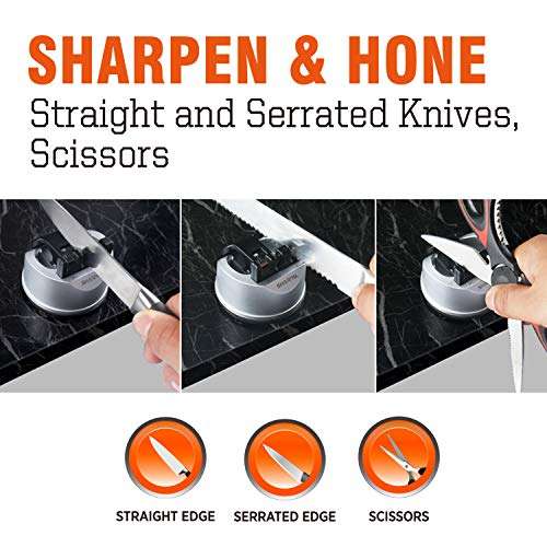 Sharpal 191H 3-Stufen Messerschärfer für gerade und Wellenschliff Messer