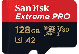 SANDISK Extreme PRO UHS-I, Micro-SDXC Speicherkarte, 128 GB, 200 MB/s