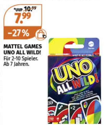 UNO All Wild für nur 7,99€ bei Müller!