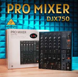 [ Amazon ] Behringer DJX750 Professioneller 5-Kanal-DJ-Mixer | Digitaleffekte und BPM-Zähler