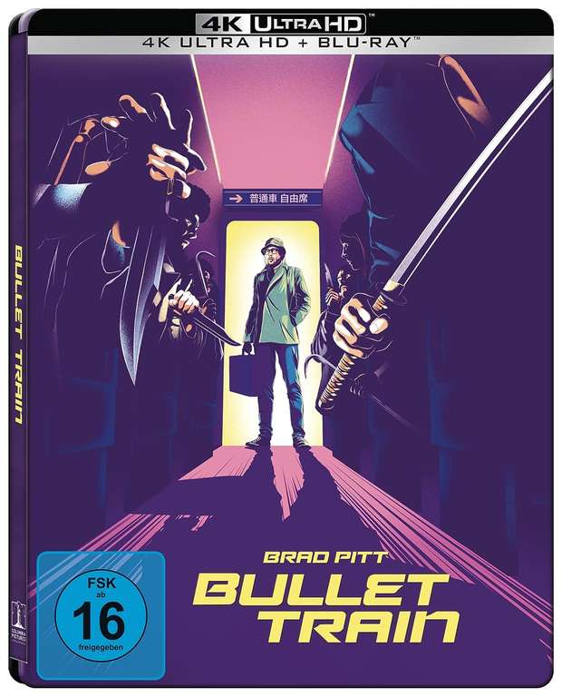 Bullet Train 4K und Blu ray Steelbook