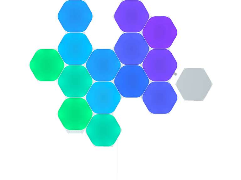 [My-MM/My-Saturn] NANOLEAF Shapes Hexagons Starter Kit 15-tlg. (Gutschein, Beleuchtung, Gaming)