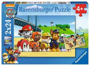 Ravensburger Kinderpuzzle, Paw Patrol Puzzle mit 2x24 Teilen (prime)