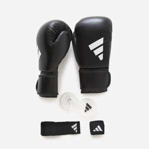 ADIDAS Boxing-Set - Adidas V2 (Handschuhe + Bandagen + Zahnschutz) In den Größen: 8 bis 14 OZ
