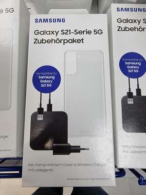 Samsung Galaxy S21 5G Zubehör-Paket (inkl. 9W Wireless Charger, USB-C Kabel und Samsung 15W Schnelladeadapter) [LOKAL Ingolstadt]