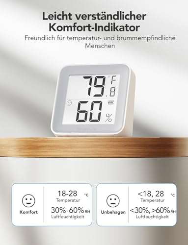GoveeLife Smart Thermo-Hygrometer 2s (H5105), E-Ink, Bluetooth [PRIME]