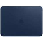 Apple Leather Sleeve für das MacBook 13 Zoll - Saddle Brown und Midnight Blue